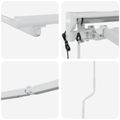 vidaXL Elektrická Markíza s LED Biely 3,5 x 2 m Hliník