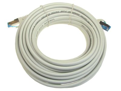 UTP Patch Kábel RJ45 SFTP6A 10m Cu 1:1 LSZH Šedý