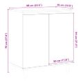 vidaXL Komoda staré drevo 60x35x70 cm spracované drevo