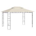 vidaXL Altánok 4x3x2,7 m krémový 160 g/m²