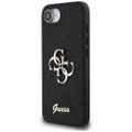 Puzdro Guess HC Fixed Glitter Big 4G pre iPhone 16e čierna