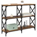 vidaXL Konzolový stôl Staré drevo 100 x 28 x 80,5 cm Kompozitné drevo