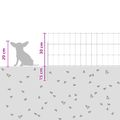 vidaXL Záhradný plot s kolíkmi 48 ks 95 x 30 cm Pozinkovaná oceľ