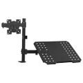 vidaXL Dvojitý stolný držiak na monitor a notebook 13"-23"