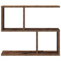 vidaXL Stenná polica Staré drevo 60 x 12 x 50,5 cm Kompozitné drevo