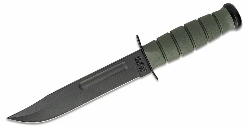 KA-BAR KB-5011 FULL SIZE FOLIAGE GREEN taktický nôž 18 cm, čierna, zelená, Kraton, plastové puzdro