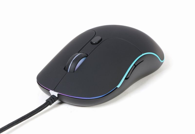 Gembird MUS-UL-02/Ergonomická/Optická/Pro praváky/2 400 DPI/Drátová USB/Černá