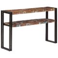 vidaXL Konzolový stolík 120x30x75 cm masívne recyklované drevo