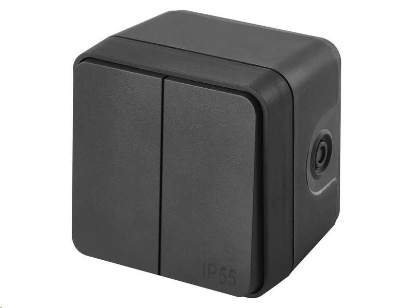 Přepínač EMOS D730423 Cyklone přepínač dvojitý střídavý č. 6+6, IP55