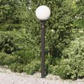 vidaXL Stĺpikové svietidlo so senzorom 120 cm čierne IP44