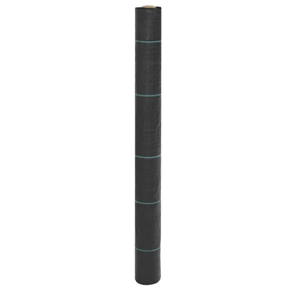 vidaXL Membrána proti burine čierna 1x100 m PP