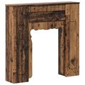 vidaXL Rám krbu Staré drevo 93 x 20 x 89 cm Kompozitné drevo