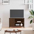 vidaXL TV skrinka hnedý dub 80x40x50 cm spracované drevo