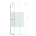 vidaXL Sprchový kút ESG 80x80x180 cm