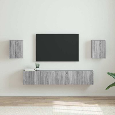 vidaXL TV nástenná skriňa Nástenný 2 pcs Sivý Sonoma 30 x 31 x 40 cm