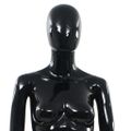 vidaXL Dámska figurína, sklenený podstavec, lesklá čierna 175 cm