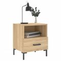 vidaXL Nočný stolík dub sonoma 40x35x47,5 cm kompozitné drevo
