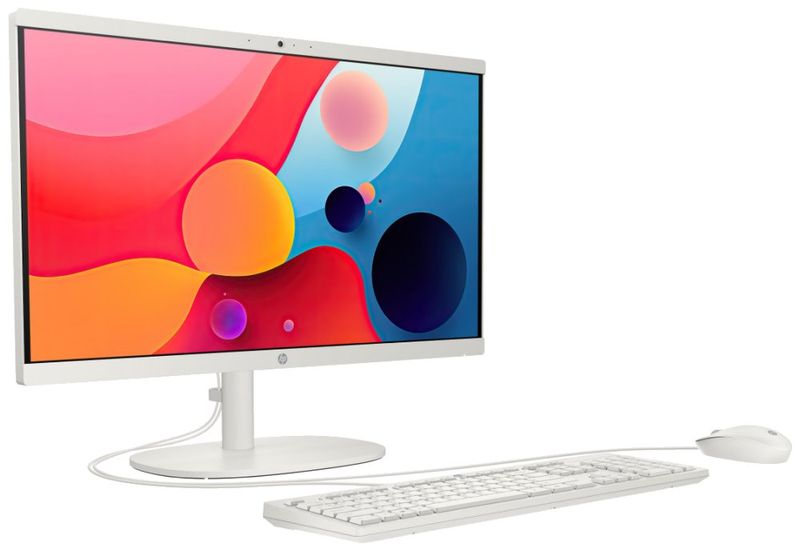 HP 22/22-dg0001nc/21,45"/FHD/N100/8GB/512GB SSD/UHD/W11H/White/2R All-in-one pocítac, 21,45" Full HD VA, Intel N100, 8GB DDR5, 512GB SSD, Intel UHD, Wi-Fi, W11H, bílý + klávesnice a myš