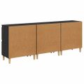 vidaXL Komody 3 ks Čierny dub 60 x 35 x 70 cm Kompozitné drevo