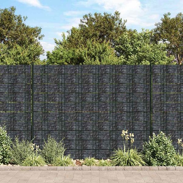 vidaXL Záhradná tieniaca fólia PVC 70x0,19 m sivá