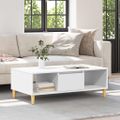vidaXL Konferenčný stolík Biela 102 x 55 x 35 cm Kompozitné drevo