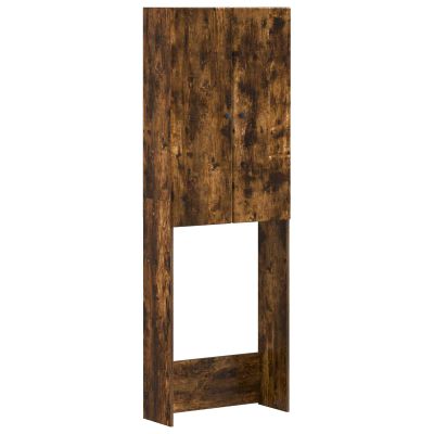 vidaXL Toaletná skriňa BREDA Dymový dub 66 x 25,5 x 190 cm