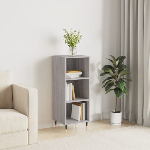 vidaXL Komoda sivý dub sonoma 34,5x32,5x90 cm kompozitné drevo