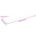 vidaXL Stolová doska 140x50x(2-4) cm neošetrený masív živé hrany