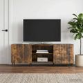 vidaXL TV skrinka Dymový dub 150 x 31 x 52 cm Kompozitné drevo