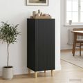 vidaXL Servírovacia skriňa Čierna 33 x 34,5 x 90 cm Kompozitné drevo