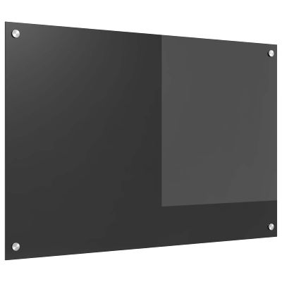 vidaXL Kuchynský obklad Tmavo šedá 90 x 60 cm tvrdené sklo