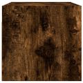 vidaXL Nástenné skrinky sklenené dvierka 2 ks dymový dub 68,5x37x35 cm