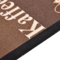 vidaXL Kuchynský koberec prateľný hnedý dizajn s kávou 45x150 cm