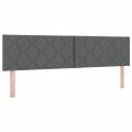 vidaXL Posteľ s pružinovým rámom Tmavo šedá 200 x 180 cm látka
