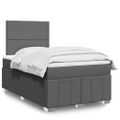 vidaXL Boxspring posteľ s matracom, tmavosivá 120x190 cm, látka