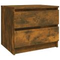 vidaXL Nočný stolík dymový dub 50x39x43,5 cm spracované drevo