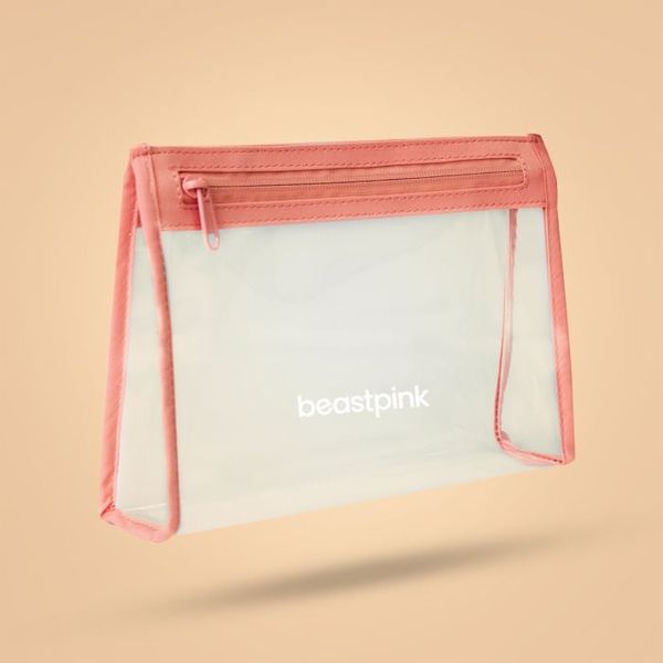 Toaletná taška Transparent - BeastPink