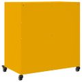 vidaXL Komoda horčicovožltá 68x39x72 cm oceľ