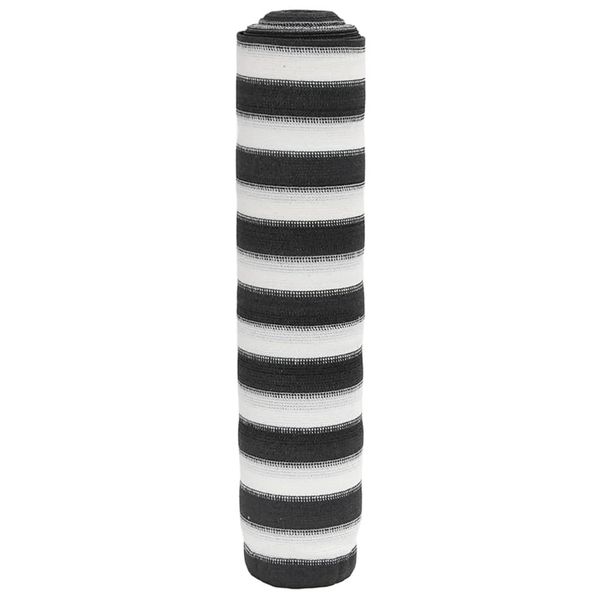 vidaXL Tieniaca sieť antracitovo-biela 1,2x10 m HDPE 75 g/m²
