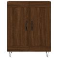 vidaXL Vysoká skrinka hnedý dub 69,5x34x180 cm spracované drevo