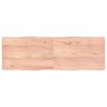 vidaXL Stolová doska svetlohnedá 180x60x(2-4)cm ošetrený masív hrany