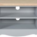 vidaXL TV stolík sivý 120x30x40 cm drevený
