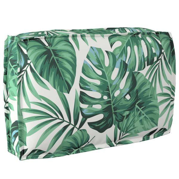 vidaXL Podložka List Vzor listov 60 x 40 x 12 cm Oxfordská látka