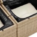 vidaXL Súprava záhradných pohoviek 11 ks Béžová a krémová polyratan