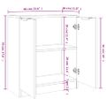 vidaXL Komody 2 ks biele 60x30x70 cm spracované drevo