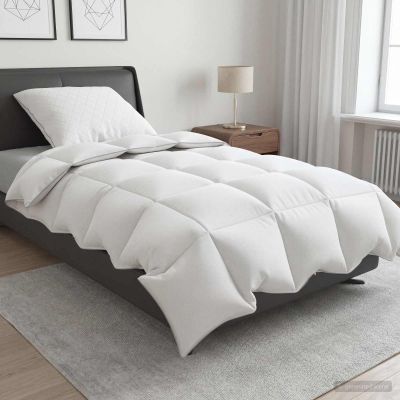 vidaXL Súprava paplónu z 90% husacieho peria FULDA 2 ks 150 x 200 cm