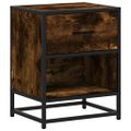vidaXL Nočné stolíky 2 ks dymový dub 40x31x50 cm kompozitné drevo
