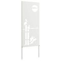 vidaXL Záhradná clona na súkromie Rezací Biela 50 x 140 cm