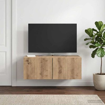 vidaXL Nástenná TV skrinka 78,5 x 41 x 30 cm Dub artisan