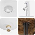 vidaXL Nástenná umývadlová skrinka Dymový dub 49,5 x 44,5 x 66,5 cm